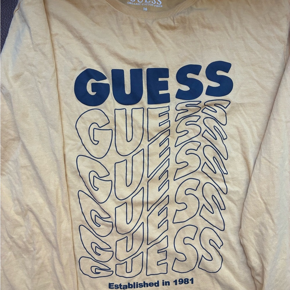 Guess Tan Graphic Tee